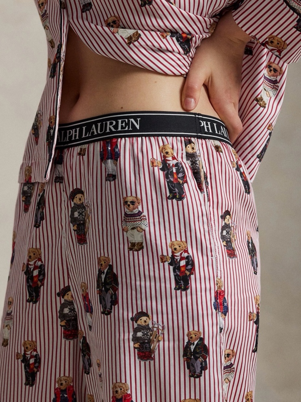 Polo Ralph Lauren Polo Bear Cotton Sateen Pajama Set - Picture 8 of 9